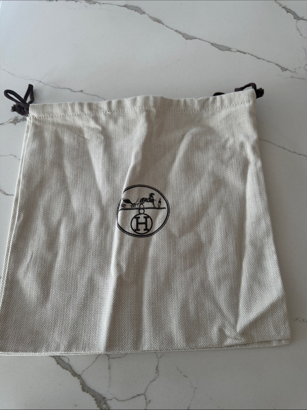 Hermes Drawstring Dust Bag… NEVER USED… set of 2